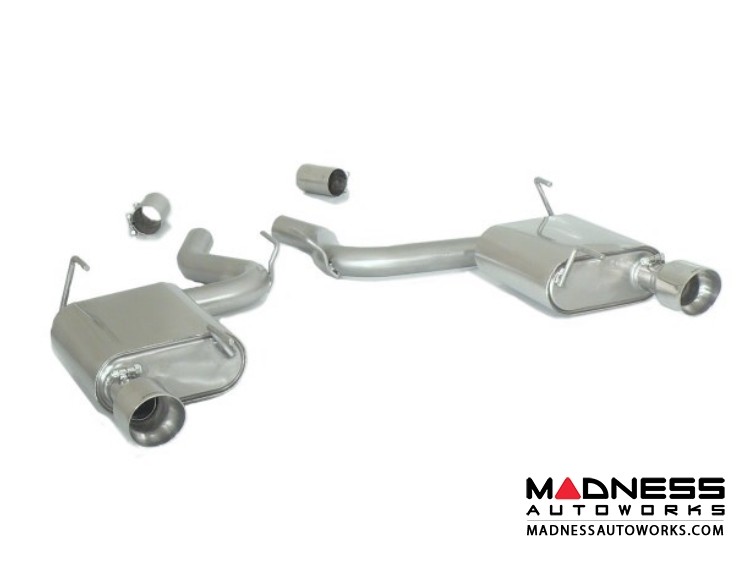 Ford Mustang EcoBoost Performance Exhaust by Ragazzon - Evo Line - Center Silencer w/ Mufflers and Polished Tips
