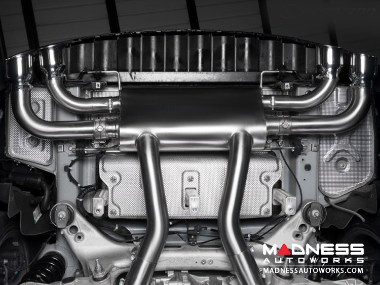 Alfa Romeo Stelvio Performance Exhaust - 2.9L QV - Ragazzon - Evo Line - Axle Back w/ Electronic Operated Valve - Dual Exit/ Quad Stainless Steel Tips