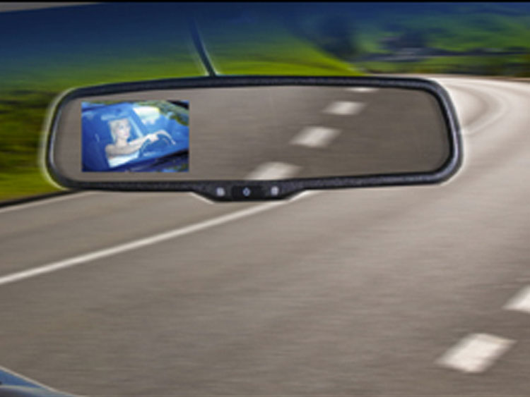 SecurView Replacement Rear View Mirror with 3.5" LCD Screen MADNESS