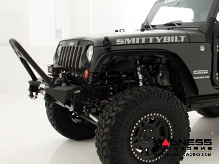 Jeep Wrangler JK SRC Stinger Front Bumper by Smittybilt - Black Textured