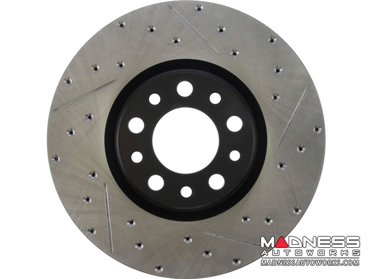 Chrysler 200 Performance Brake Rotor - StopTech - Drilled and Slotted - Front Right