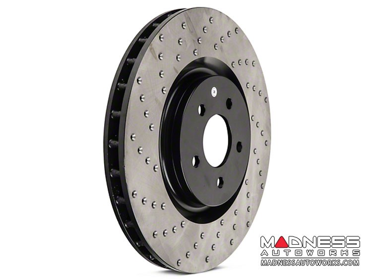 Jeep Compass Performance Brake Rotor - Drilled and Vented - Front Right