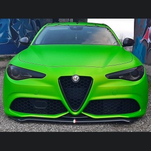 Alfa Romeo Giulia Front Spoiler - Carbon Fiber - Italia Style - V2 - Stile Italia - Sport/ Ti/ Veloce 