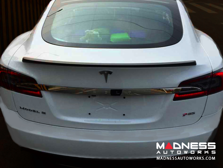 Tesla Tesla Model S Rear Trunk Spoiler Carbon Fiber Matte