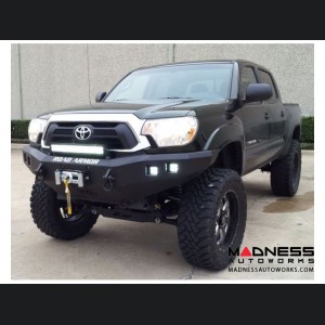 Toyota Tacoma Stealth Front Winch Bumper - Raw Steel WARN M8000 Or 9.5xp