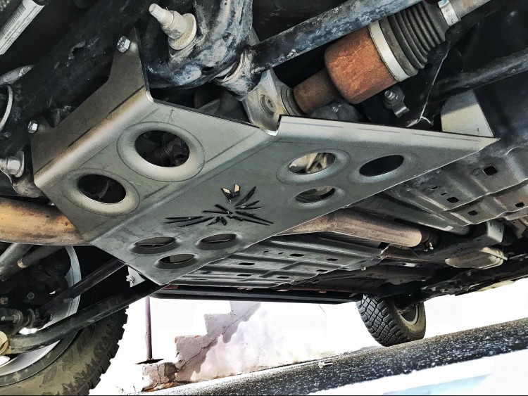 Jeep Compass Skid Plate - Rear Differential - Black Powdercoated Finish