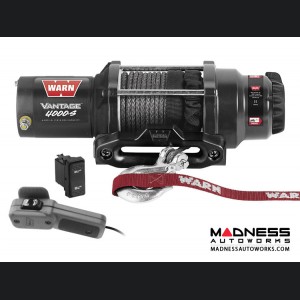 Powersports Vantage 4000s Winches by Warn w/ Synthetic Rope
