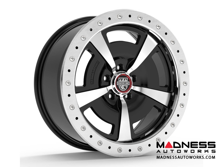 Custom Wheels by Centerline Alloy - MM2MB - Gloss Black w/ Machined Face