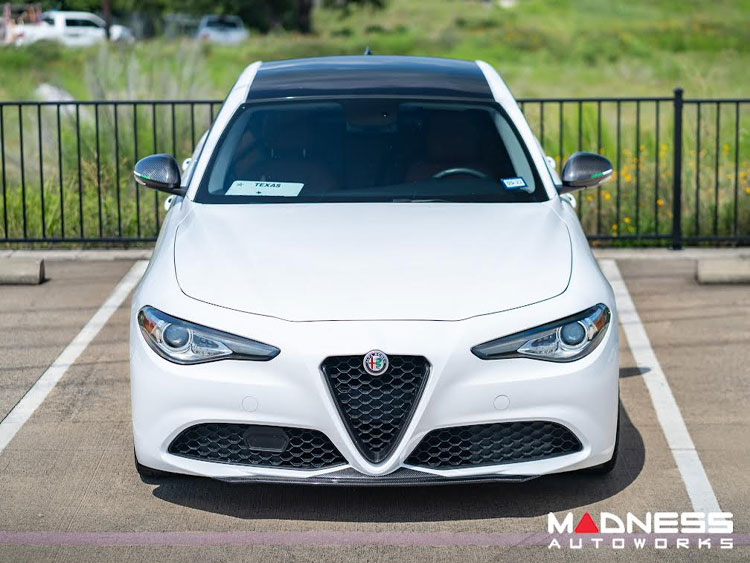 Alfa Romeo Giulia Front Spoiler - Carbon Fiber - QV Style - V3 - Base ...