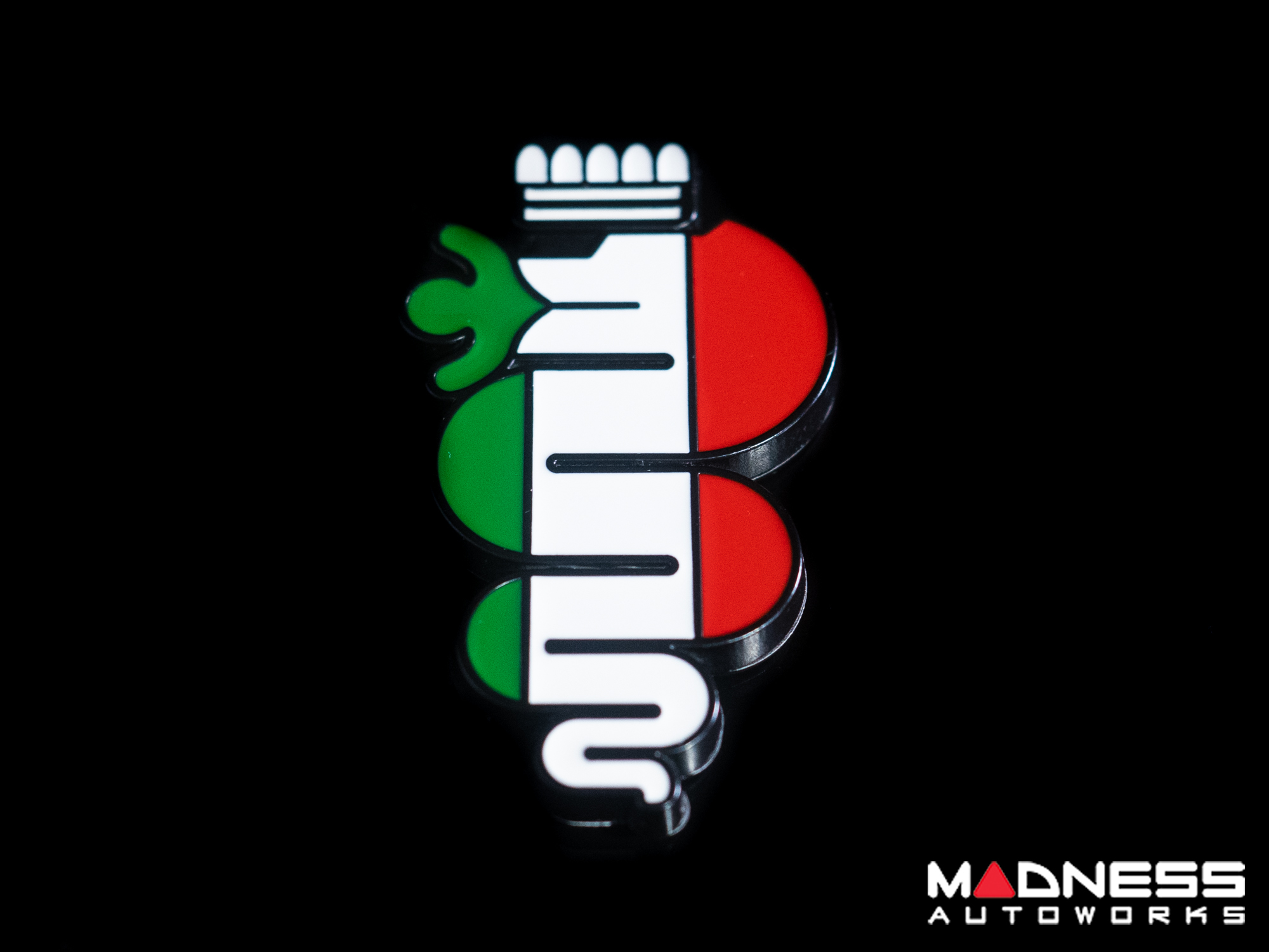 Alfa Romeo Emblem - Biscione - 3D - Set of 2 - Large - Self Adhesive ...