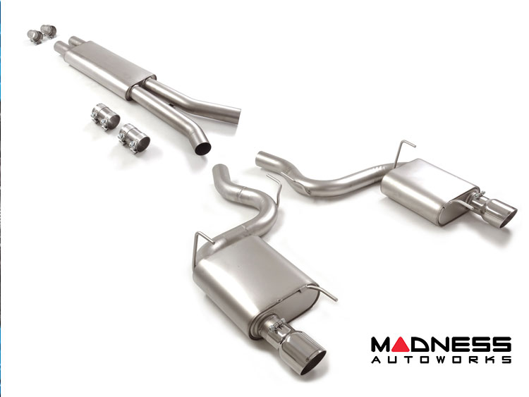 Ford Mustang Performance Exhaust System - Cat Back - Resonated Center Section - 5.0 V8