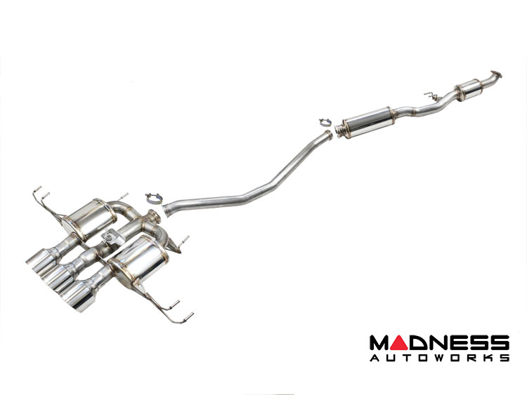 Honda Civic Type-R Performance Exhaust - 2.0L - Resonated - Chrome Tip - 65mm - FL5 (2023+)