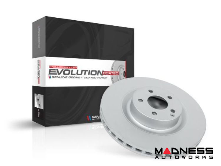 Jaguar XF Brake Rotor (1) - Rear - PowerStop - High Carbon Geomet Coated