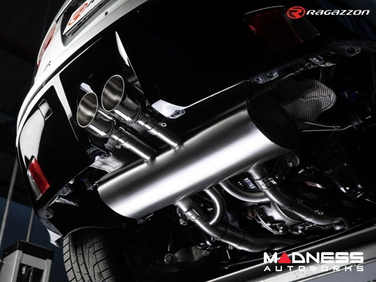 Jaguar F-TYPE Performance Exhaust System - Ragazzon - 3.0L V6 - Center Exit - Vacuum Valve Design - Non Resonated - Dual Tip 