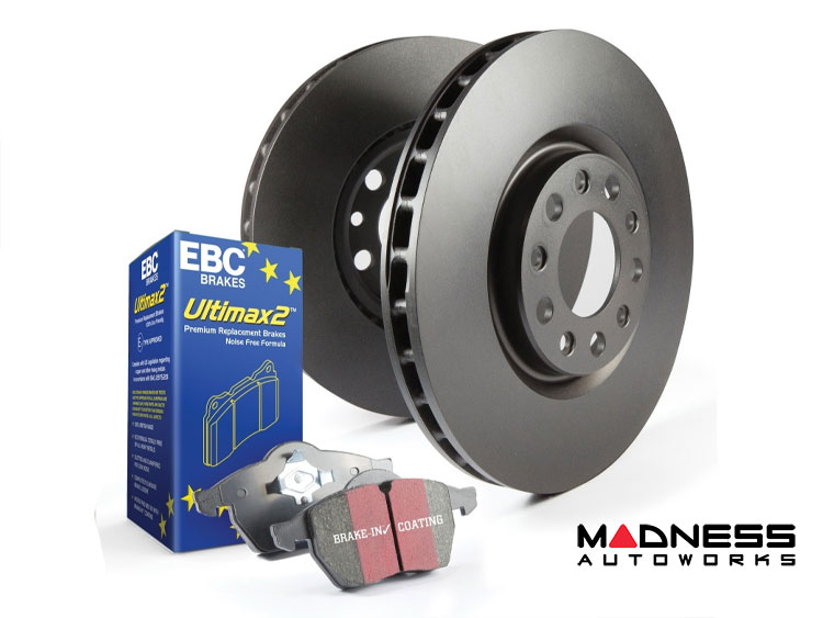 Jeep Renegade Brake Pads + Rotors - Front & Rear - S20 RK Series Premium Rotors - Ultimax2 Brake Pads 