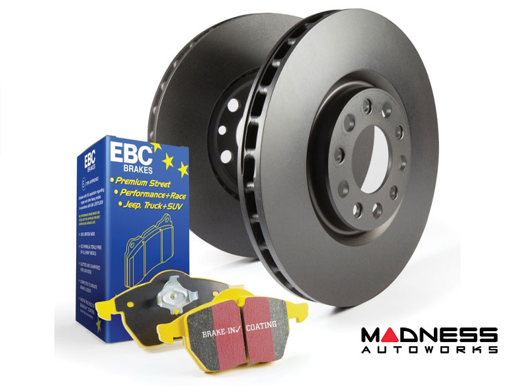 Jeep Renegade Brake Pads + Rotors - Front - RK Series Premium Rotors - Yellowstuff Brake Pads