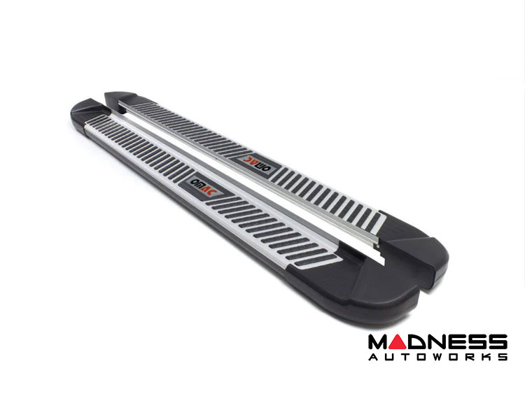 Jeep Renegade Side Steps - PIRAMITLINE Running Boards - Black / Silver