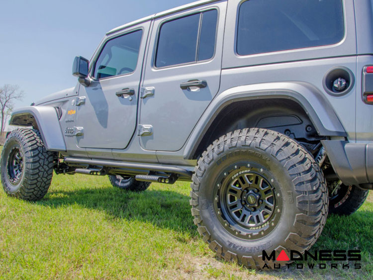 Jeep Wrangler JL 4 Door - RKR Rails - N-Fab - Gloss Black, NFBJ184RKRS4