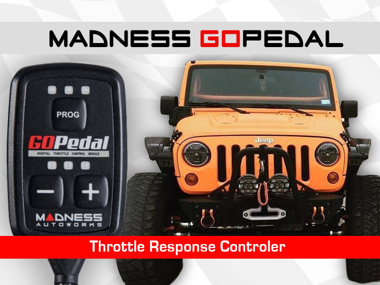 Jeep Wrangler JK 2.8L Diesel Throttle Response Controller - MADNESS GOPedal (2007 - 2017) - EU Model