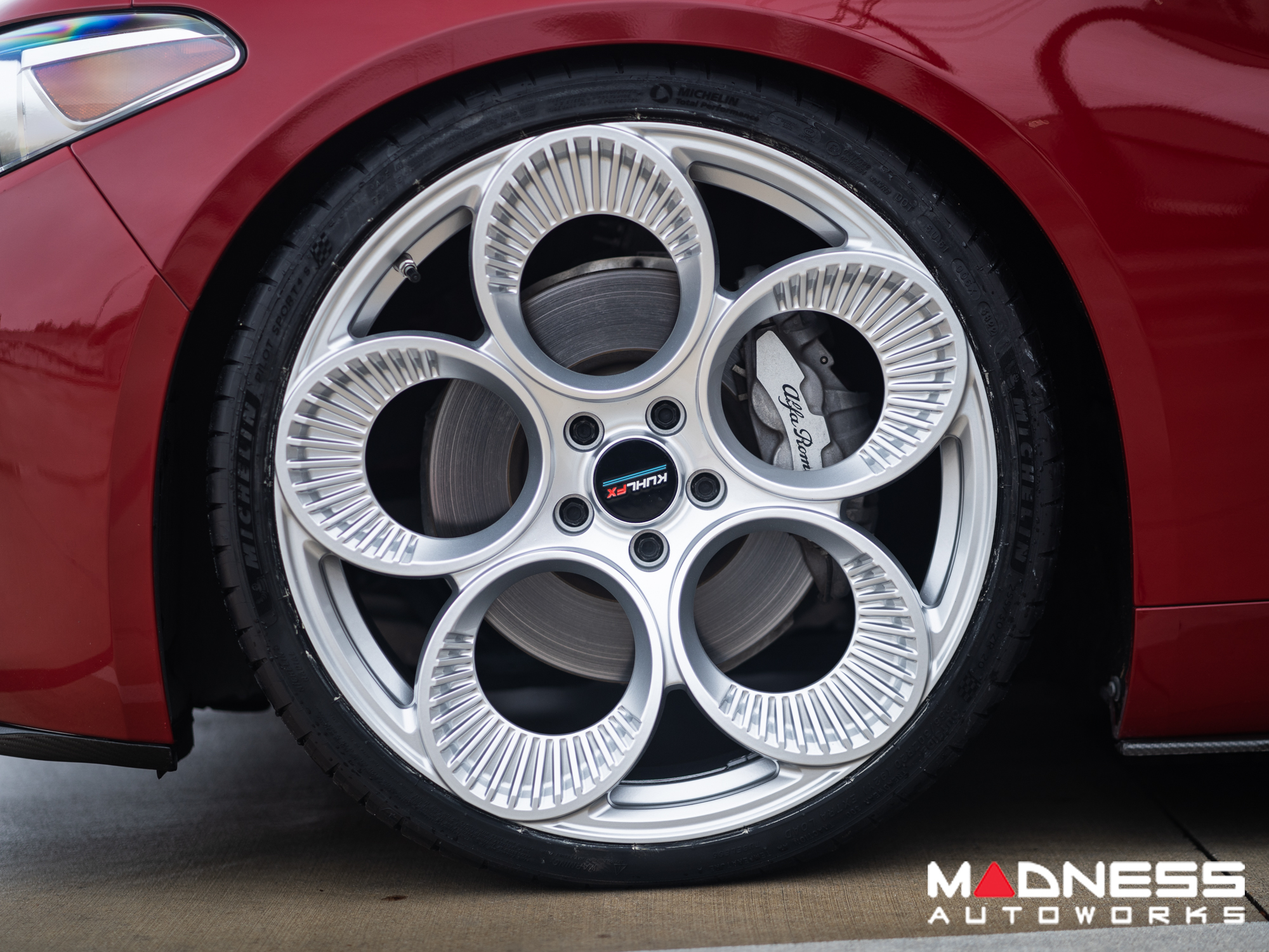 Alfa Romeo Giulia Custom Wheels - KuhlFX - Forged - Gloss Silver - set ...
