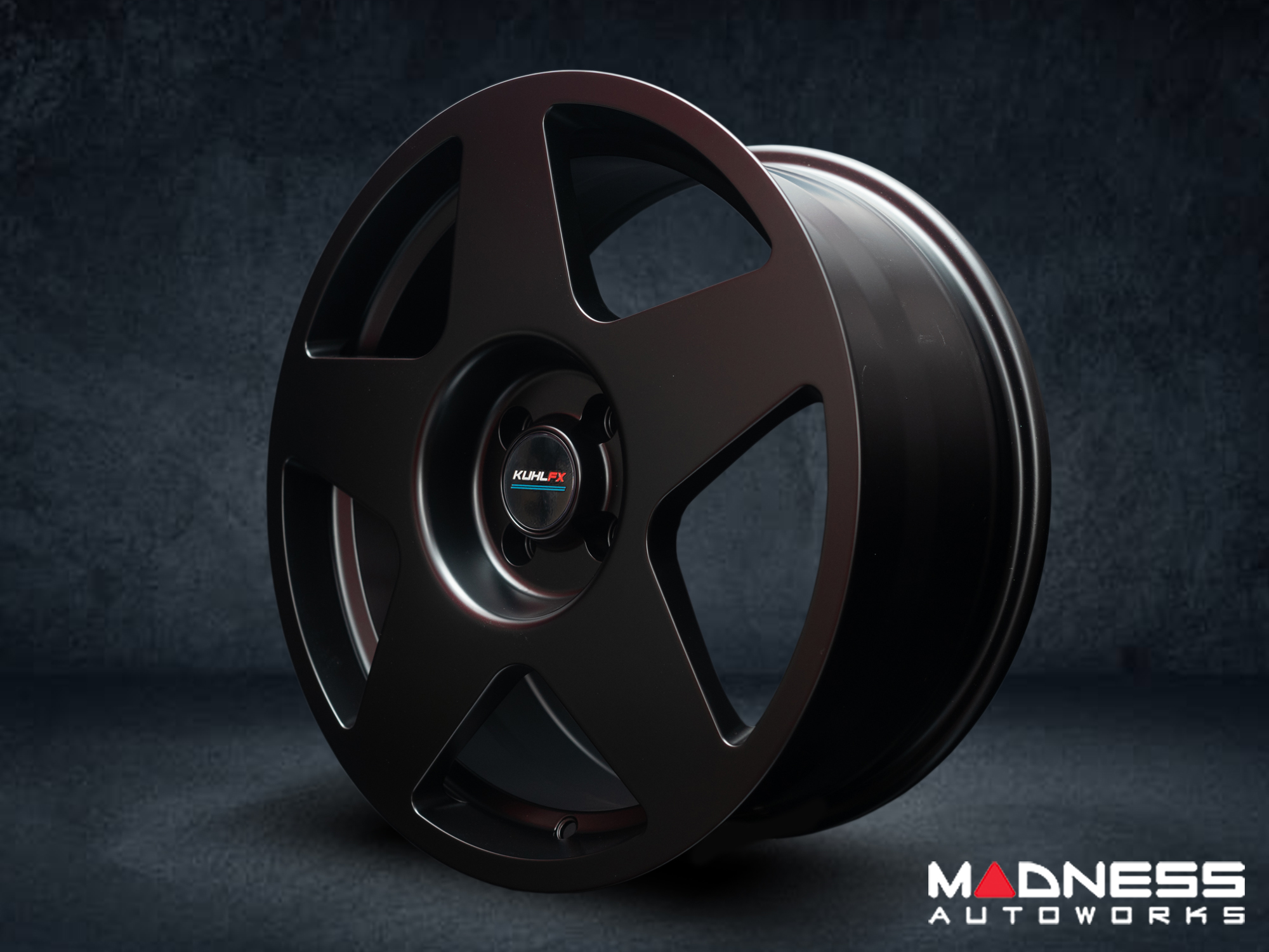 4x98 Custom Rims Rally MAZDA MIATA/ MX-5 Custom Wheels - KUHLFX - Pista Matte Black - Single ...