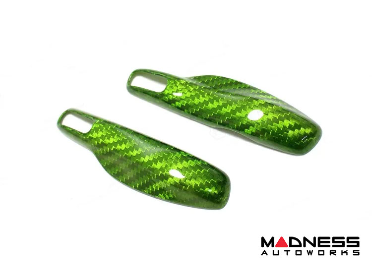 Porsche 911 GT3 Car Key Fob Cover - Carbon Fiber - Green Candy