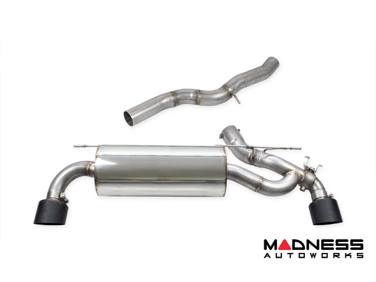 Toyota Supra Performance Exhaust - 2.0L Turbo - Rear Section - Electronic Valves - Black Tips - InoXcar Racing 