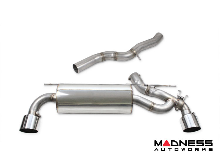 Toyota Supra Performance Exhaust - 2.0L Turbo - Rear Section - Electronic Valves - Chrome Tips - InoXcar Racing 