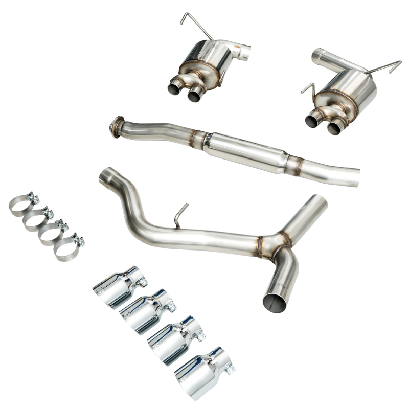Subaru WRX Performance Exhaust - Rear - AWE Tuning - Cat-Back Touring - Chrome Silver - 2015