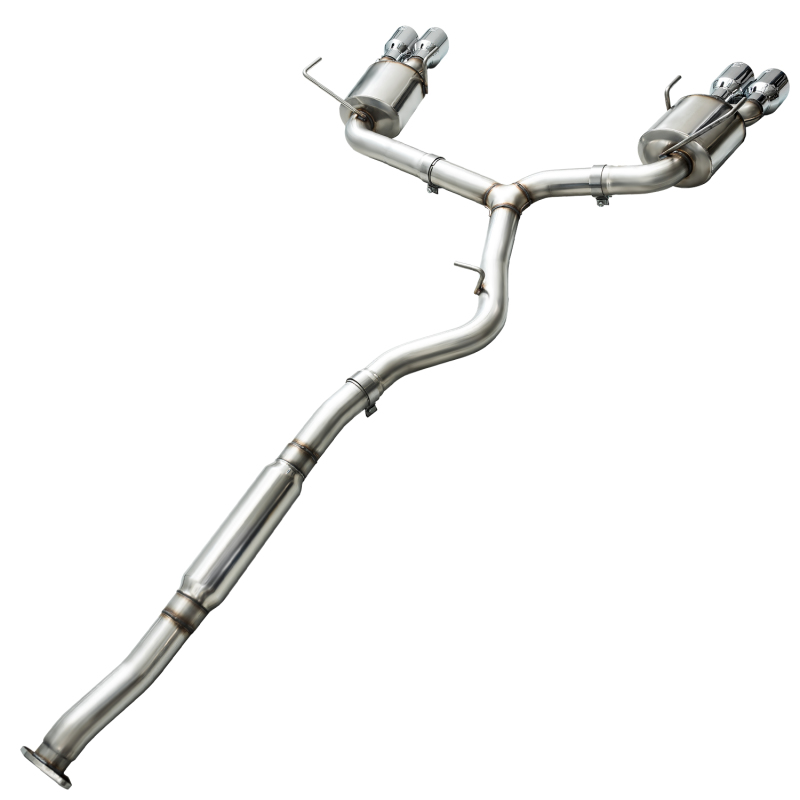 Subaru WRX Performance Exhaust - Rear - AWE Tuning - Cat-Back Touring - Chrome Silver - 2015