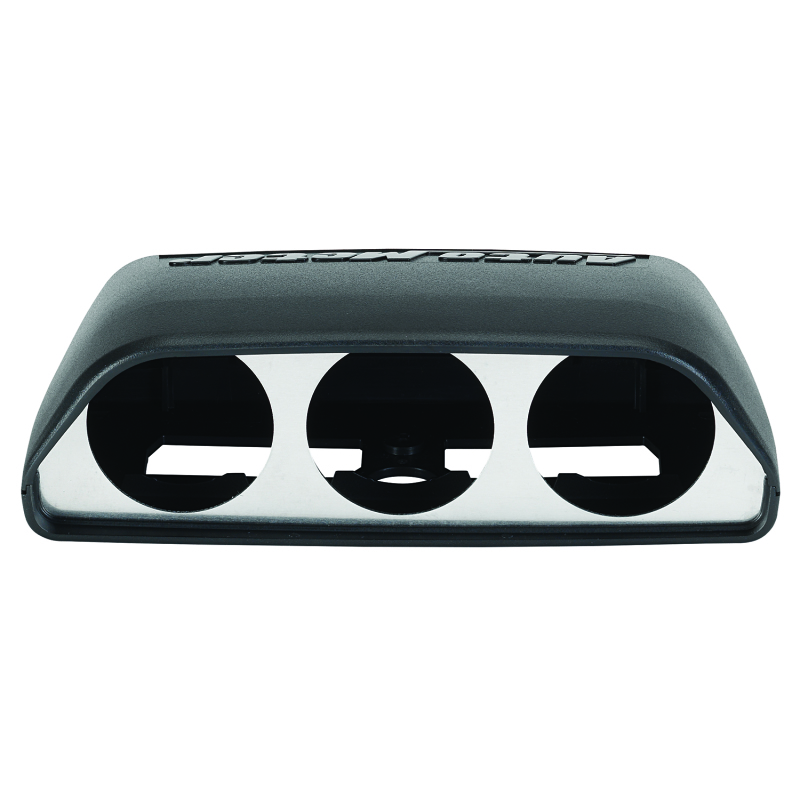 Dodge Challenger Gauge Pod - Dash - AutoMeter - Triple Dash Pod - Black - `08-`11