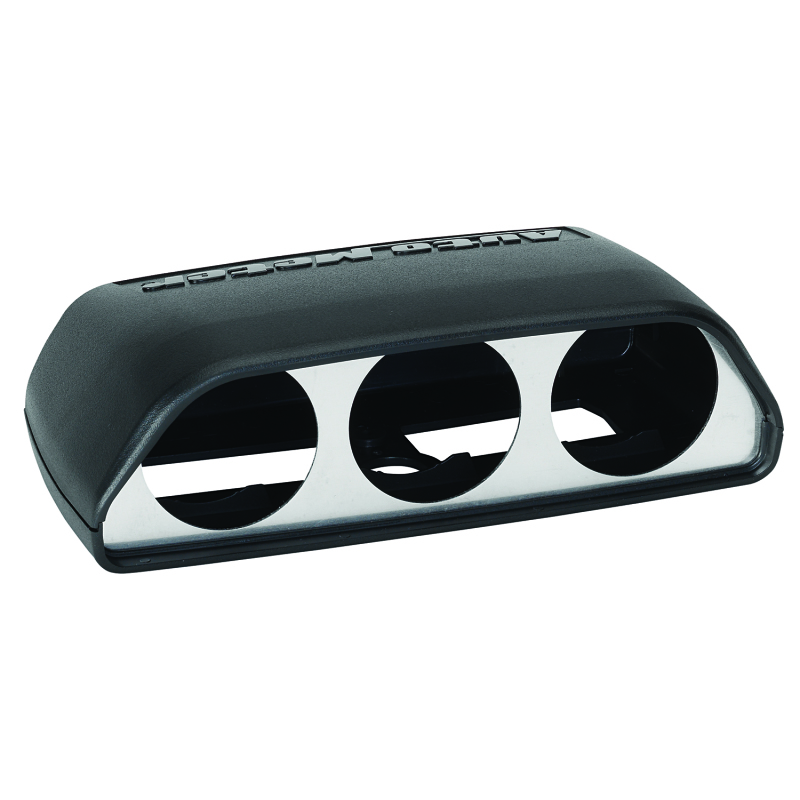 Dodge Challenger Gauge Pod - Dash - AutoMeter - Triple Dash Pod - Black - `08-`11