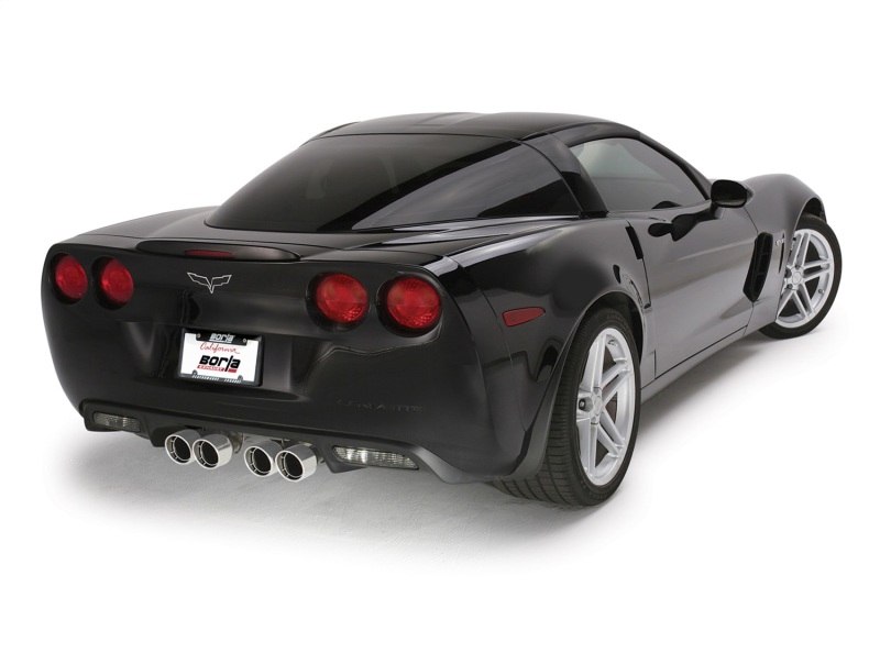 Chevrolet Corvette Z06 Performance Exhaust - Rear - Borla - S-Type II Cat Back - Polished - `06-`13
