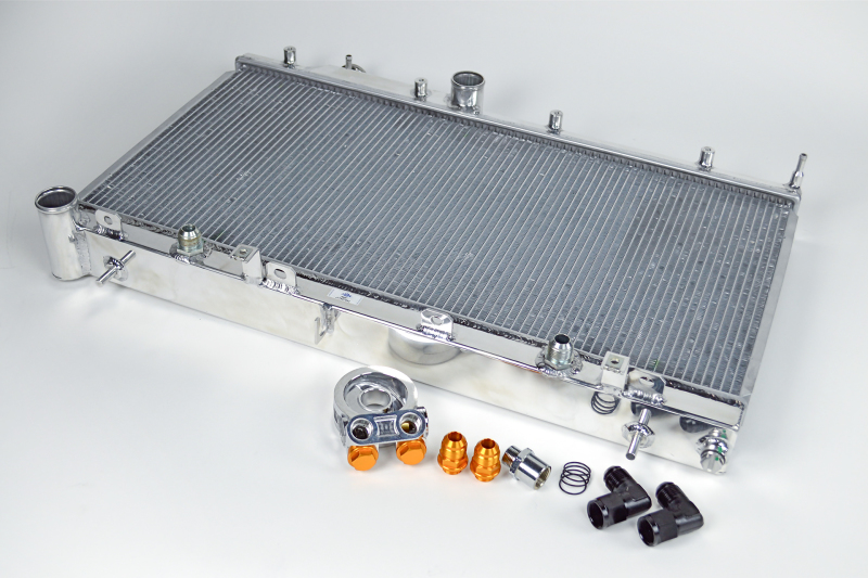 Subaru WRX Radiator - CSF - 2-Row with Built-In Oil Cooler - `08-`15