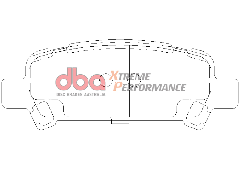 Subaru WRX Brake Pads - Rear - DBA - XP650 - `02-`03