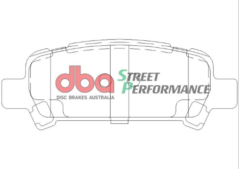 Subaru WRX Brake Pads - Rear - DBA - SP500 - `02-`03