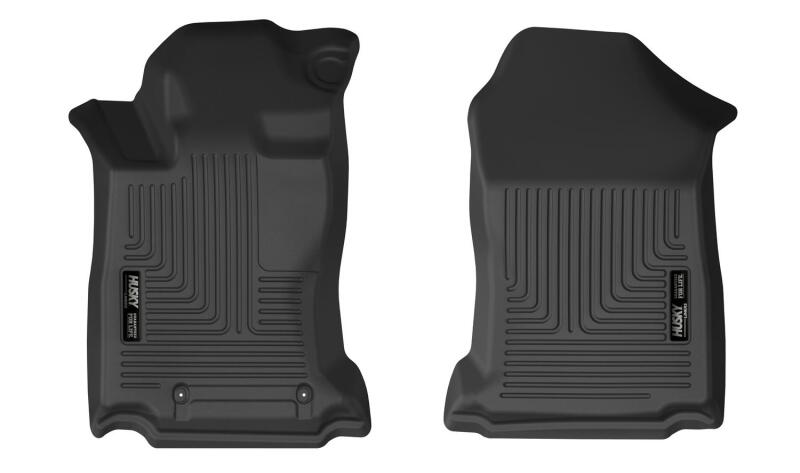Subaru Outback Floor Mats - Front - Husky Liners - X-act Contour Series - Black - 2020