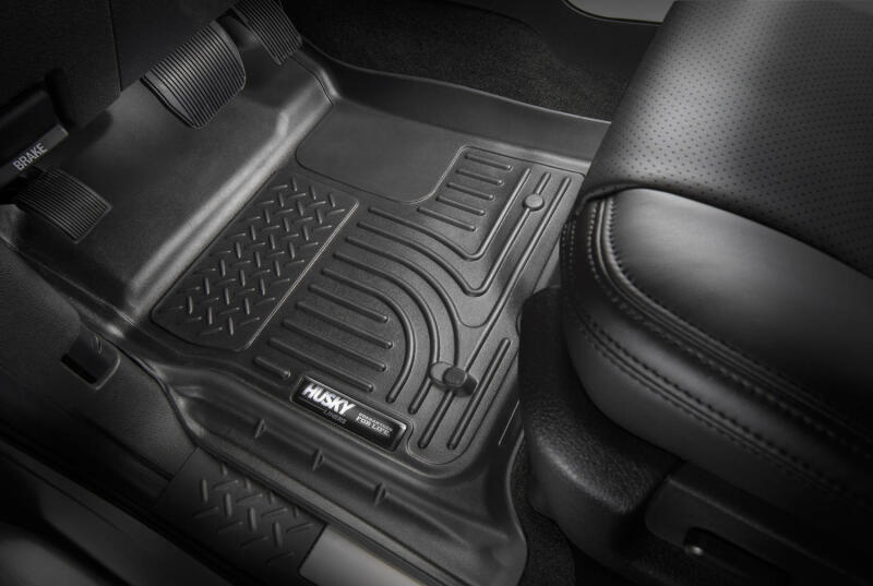 Subaru Legacy Floor Liners - Front + 2nd Seat - Husky Liners - WeatherBeater - Black - `10-`12