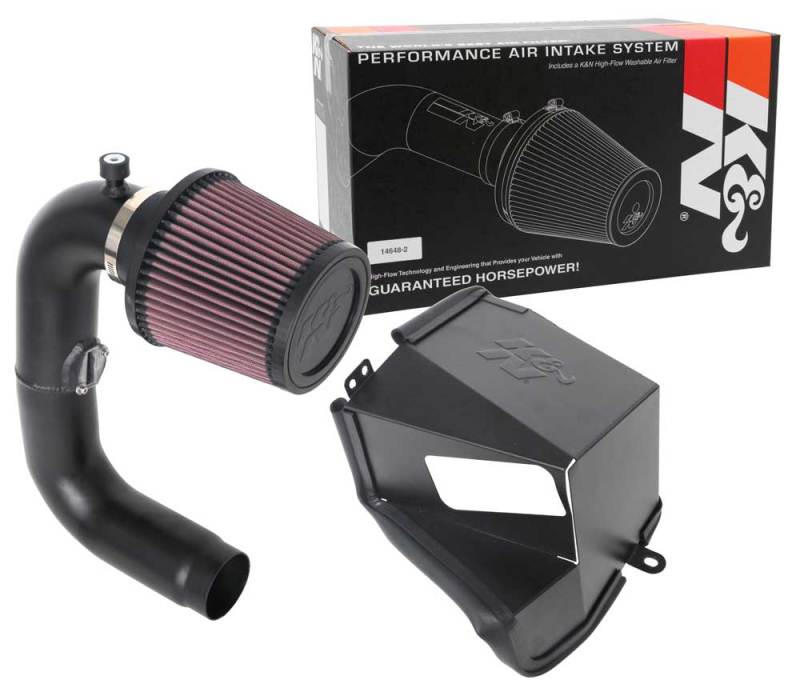 Subaru WRX Performance Air Intake - K&N Engineering - Typhoon - Black - `18-`19