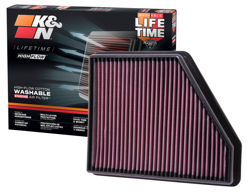Chevrolet Camaro Performance Air Intake - K&N Engineering - Drop In - `10-`15