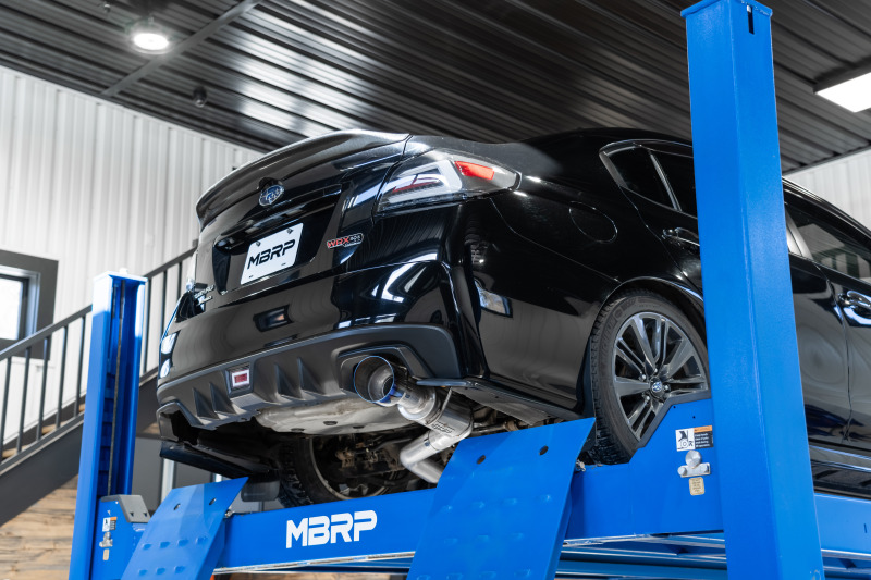 Subaru WRX Performance Exhaust - Single Rear Exit - MBRP - Cat Back, Armor Pro, T304 Stainless Steel with Burnt End Tips - `15-`21