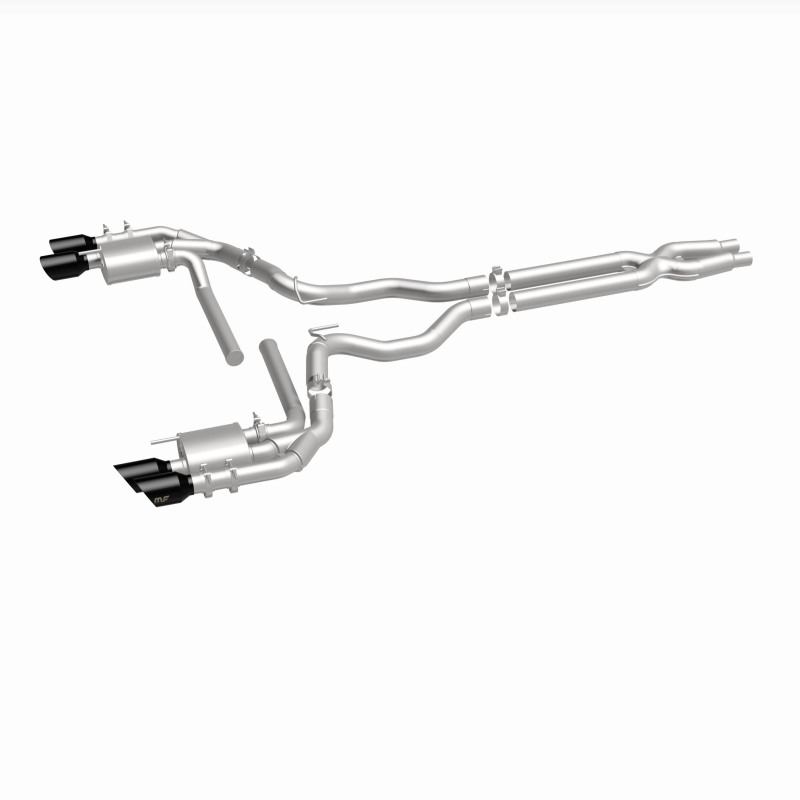 Ford Mustang Performance Exhaust - Rear - Magnaflow - NEO Series Cat-Back - Black Chrome - `18-`23