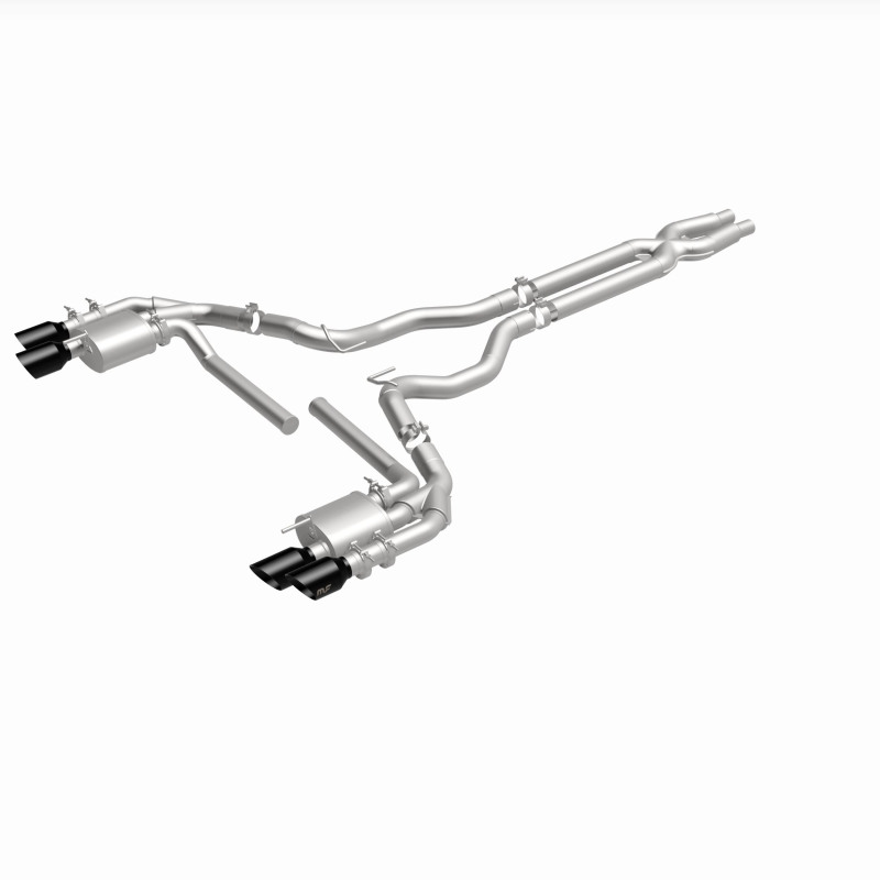 Ford Mustang Performance Exhaust - Rear - Magnaflow - NEO Series Cat-Back - Black Chrome - `18-`23