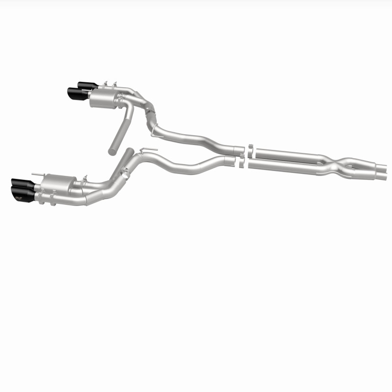 Ford Mustang Performance Exhaust - Rear - Magnaflow - NEO Series Cat-Back - Black Chrome - `18-`23
