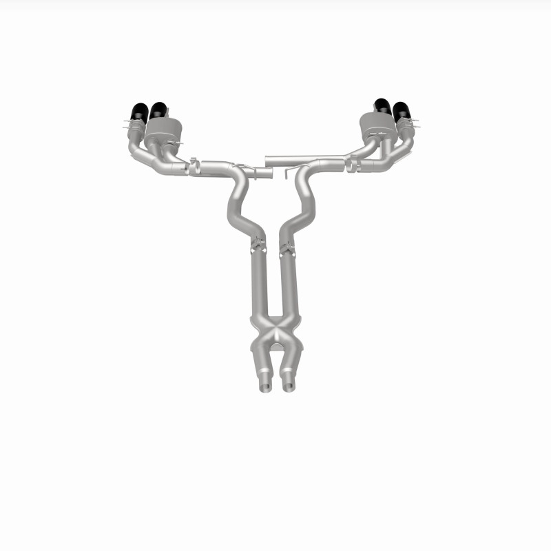 Ford Mustang Performance Exhaust - Rear - Magnaflow - NEO Series Cat-Back - Black Chrome - `18-`23