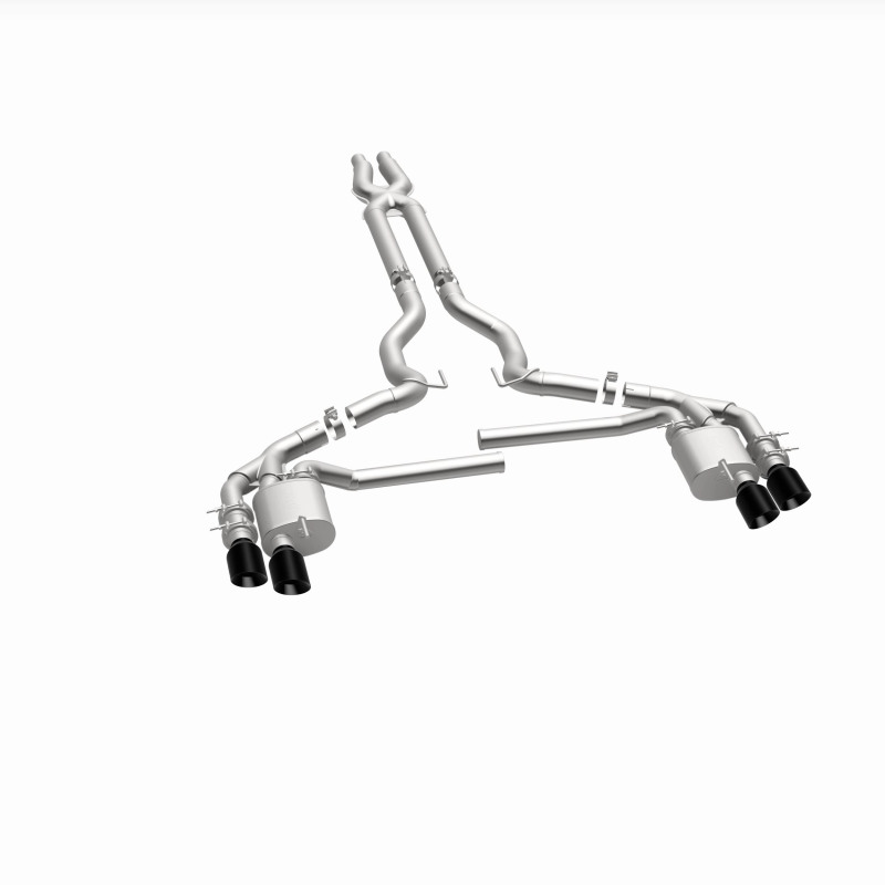 Ford Mustang Performance Exhaust - Rear - Magnaflow - NEO Series Cat-Back - Black Chrome - `18-`23