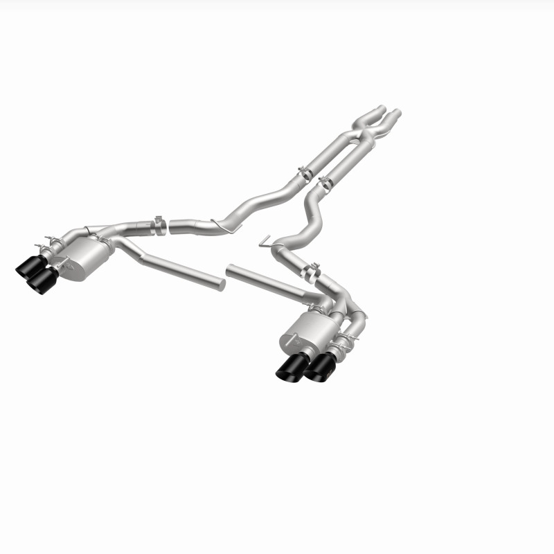 Ford Mustang Performance Exhaust - Rear - Magnaflow - NEO Series Cat-Back - Black Chrome - `18-`23