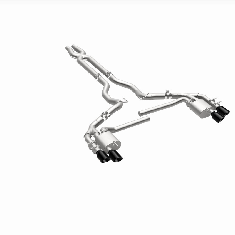 Ford Mustang Performance Exhaust - Rear - Magnaflow - NEO Series Cat-Back - Black Chrome - `18-`23
