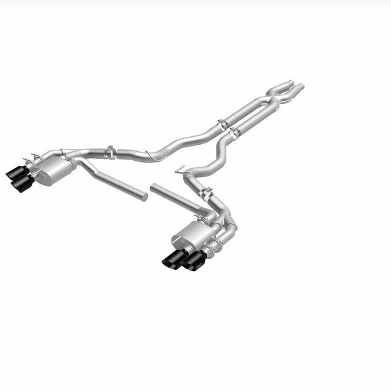 Ford Mustang Performance Exhaust - Rear - Magnaflow - NEO Series Cat-Back - Black Chrome - `18-`23
