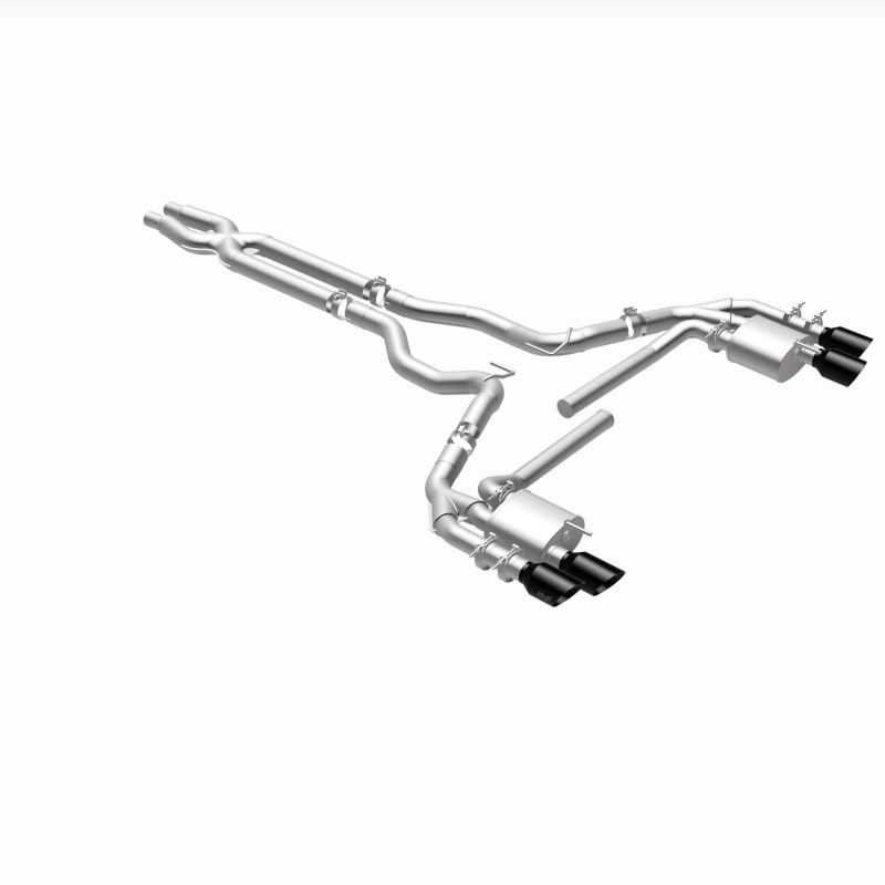 Ford Mustang Performance Exhaust - Rear - Magnaflow - NEO Series Cat-Back - Black Chrome - `18-`23